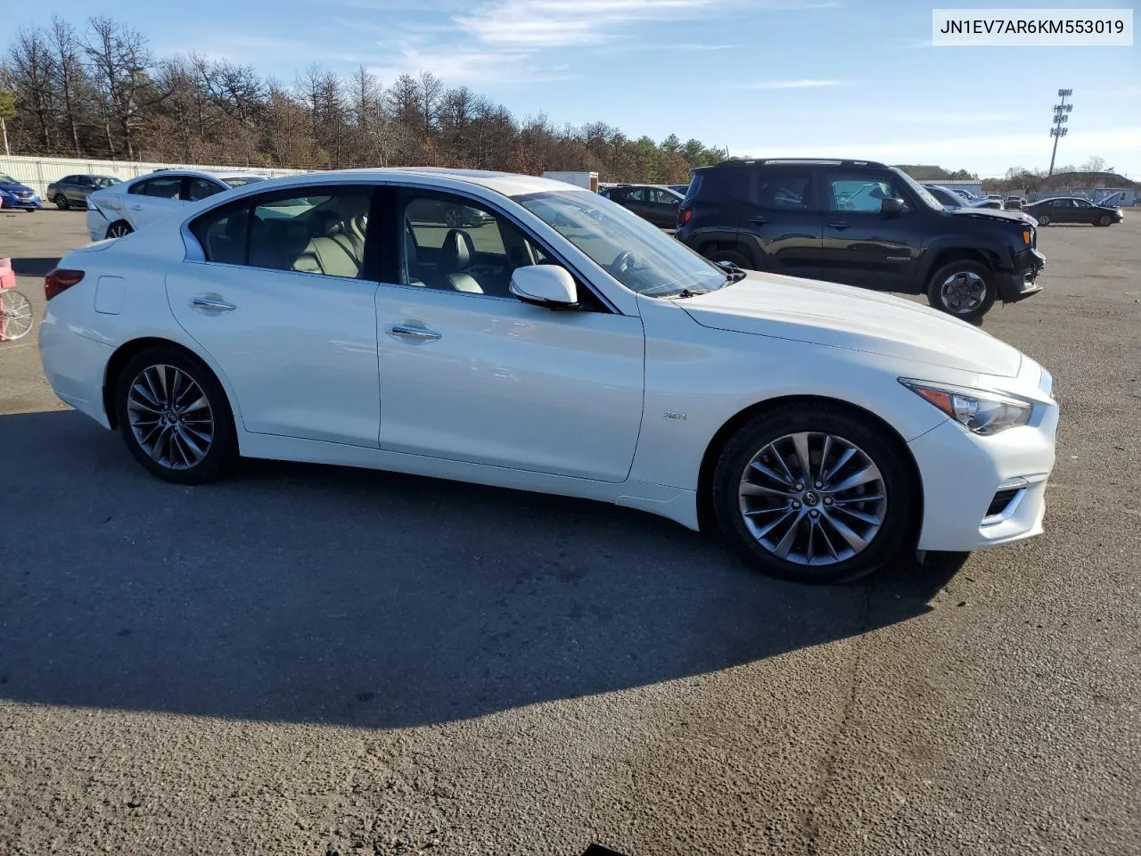 2019 Infiniti Q50 Luxe VIN: JN1EV7AR6KM553019 Lot: 80611354