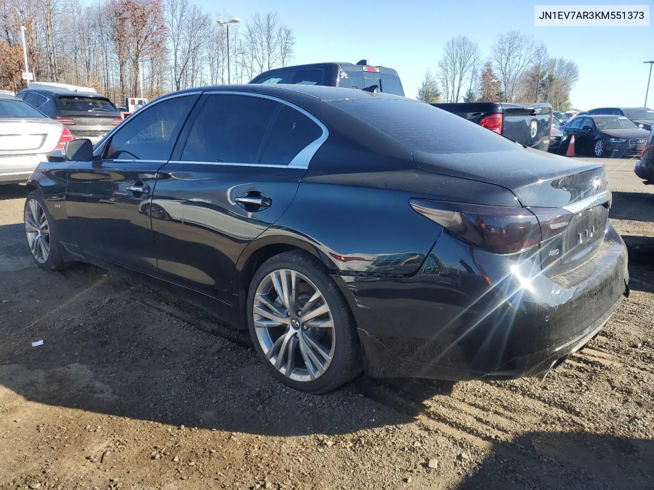 2019 Infiniti Q50 Luxe VIN: JN1EV7AR3KM551373 Lot: 80743004