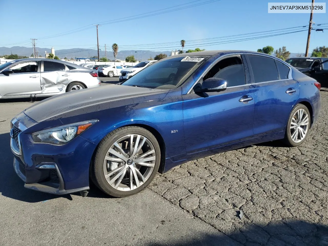 2019 Infiniti Q50 Luxe VIN: JN1EV7AP3KM513298 Lot: 81318174