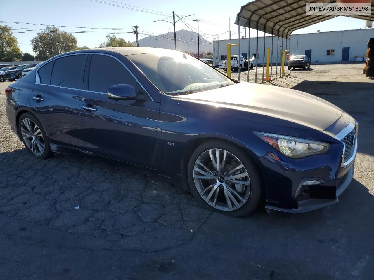 2019 Infiniti Q50 Luxe VIN: JN1EV7AP3KM513298 Lot: 81318174