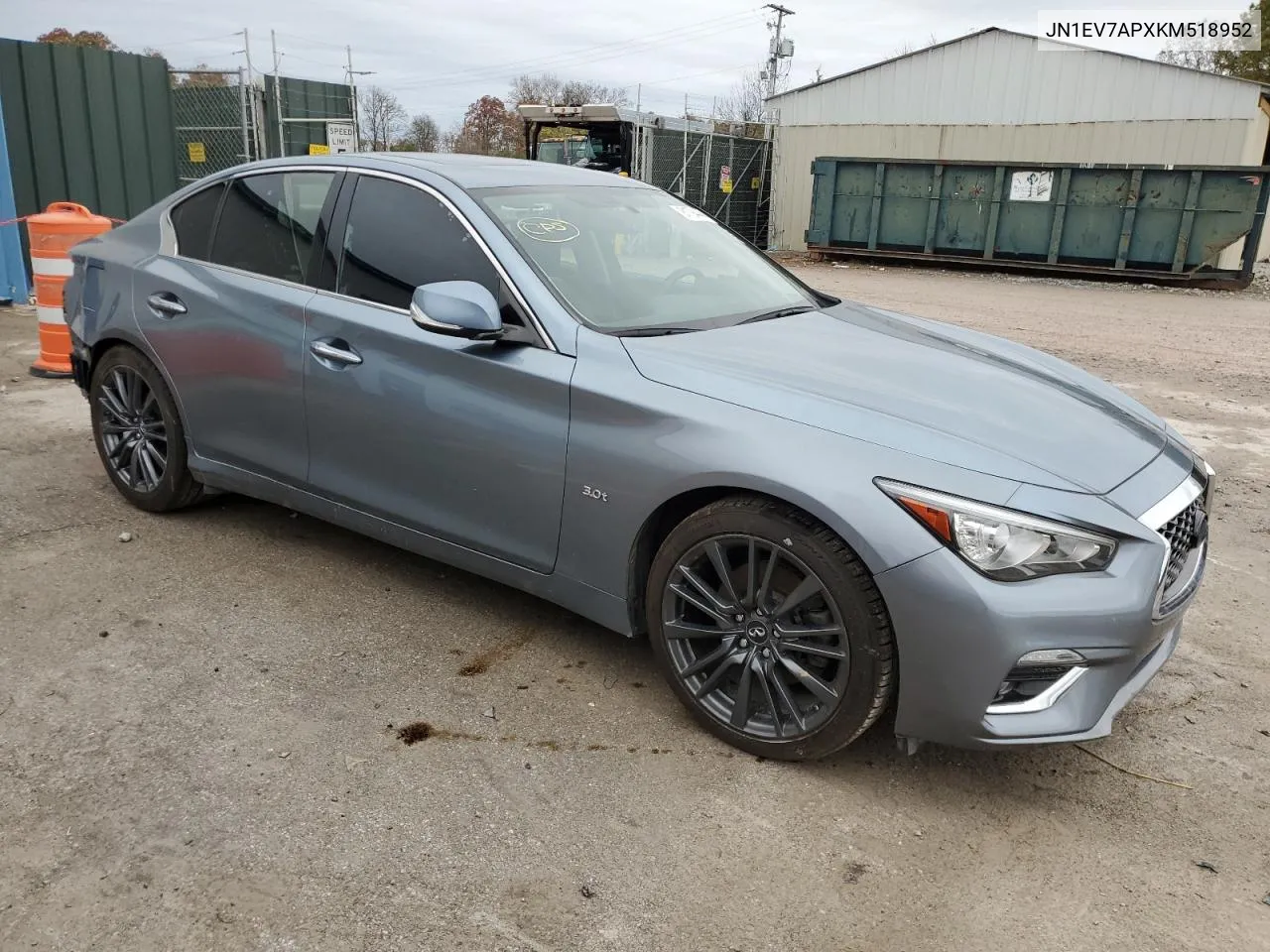 2019 Infiniti Q50 Luxe VIN: JN1EV7APXKM518952 Lot: 81794444