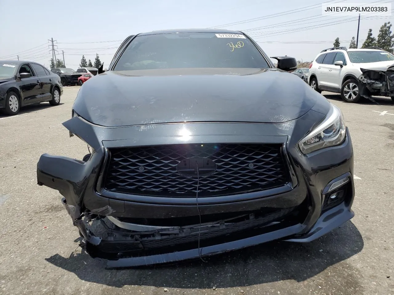 2020 Infiniti Q50 Pure VIN: JN1EV7AP9LM203383 Lot: 57332294