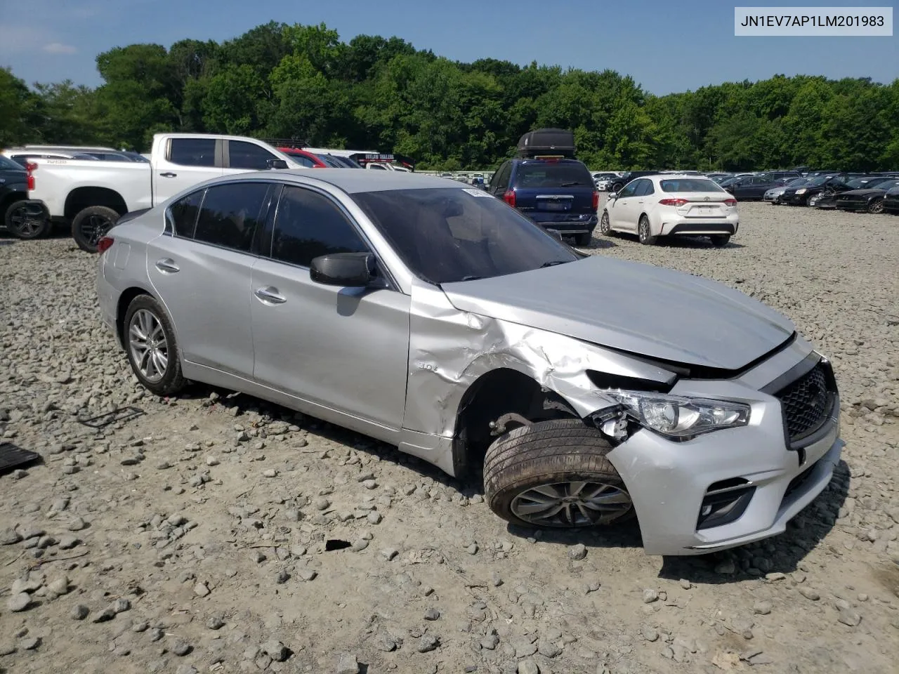 2020 Infiniti Q50 Pure VIN: JN1EV7AP1LM201983 Lot: 59481394