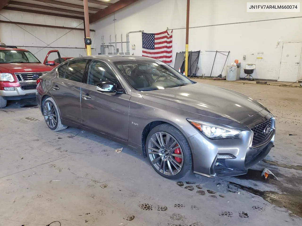 2020 Infiniti Q50 Red Sport 400 VIN: JN1FV7AR4LM660074 Lot: 60032154