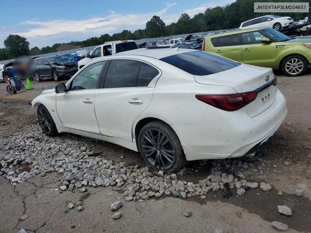 2020 Infiniti Q50 Pure VIN: JN1EV7AP3LM204657 Lot: 61009534