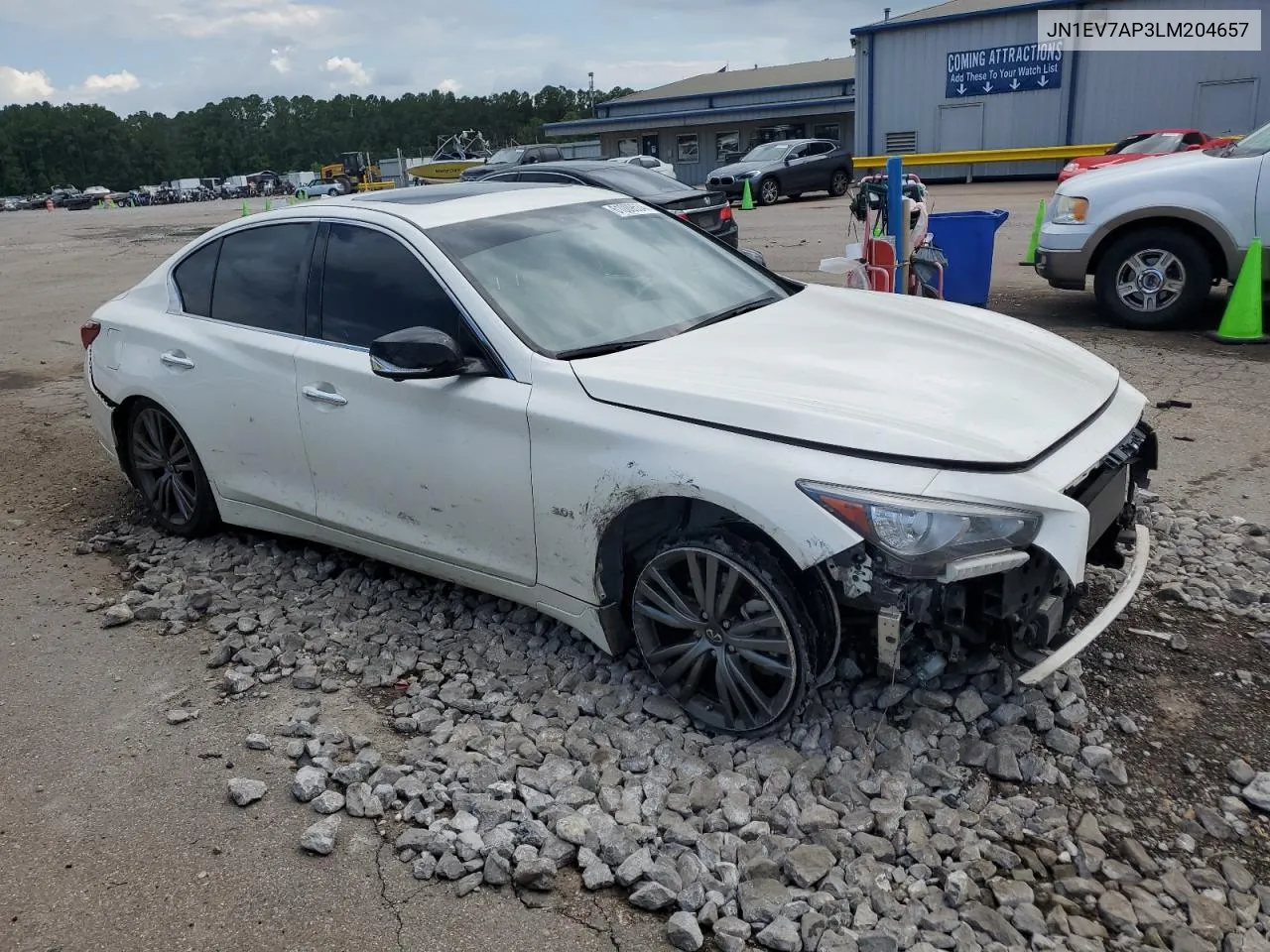 2020 Infiniti Q50 Pure VIN: JN1EV7AP3LM204657 Lot: 61009534