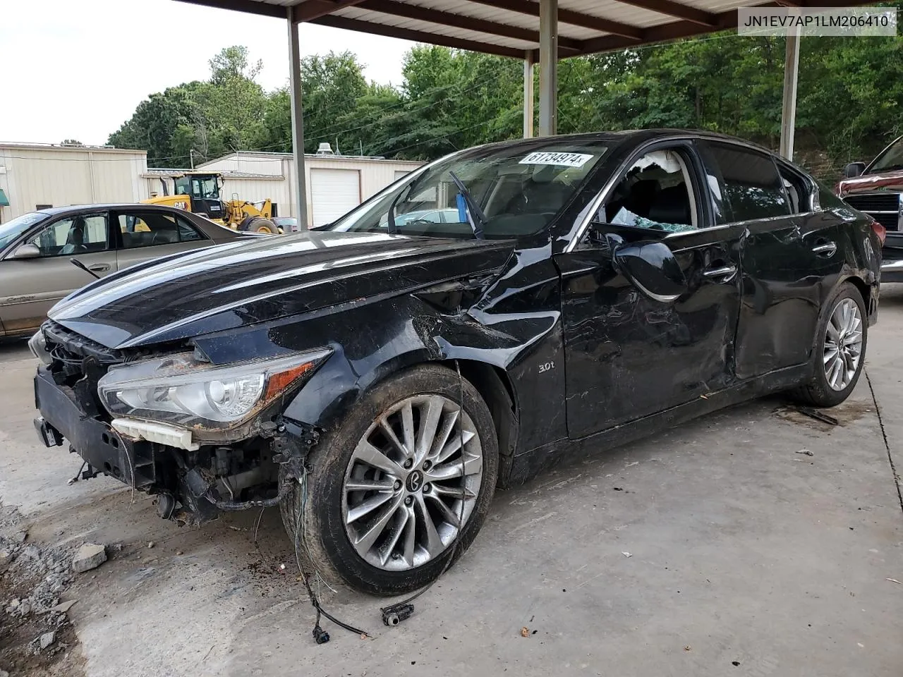 2020 Infiniti Q50 Pure VIN: JN1EV7AP1LM206410 Lot: 61734974