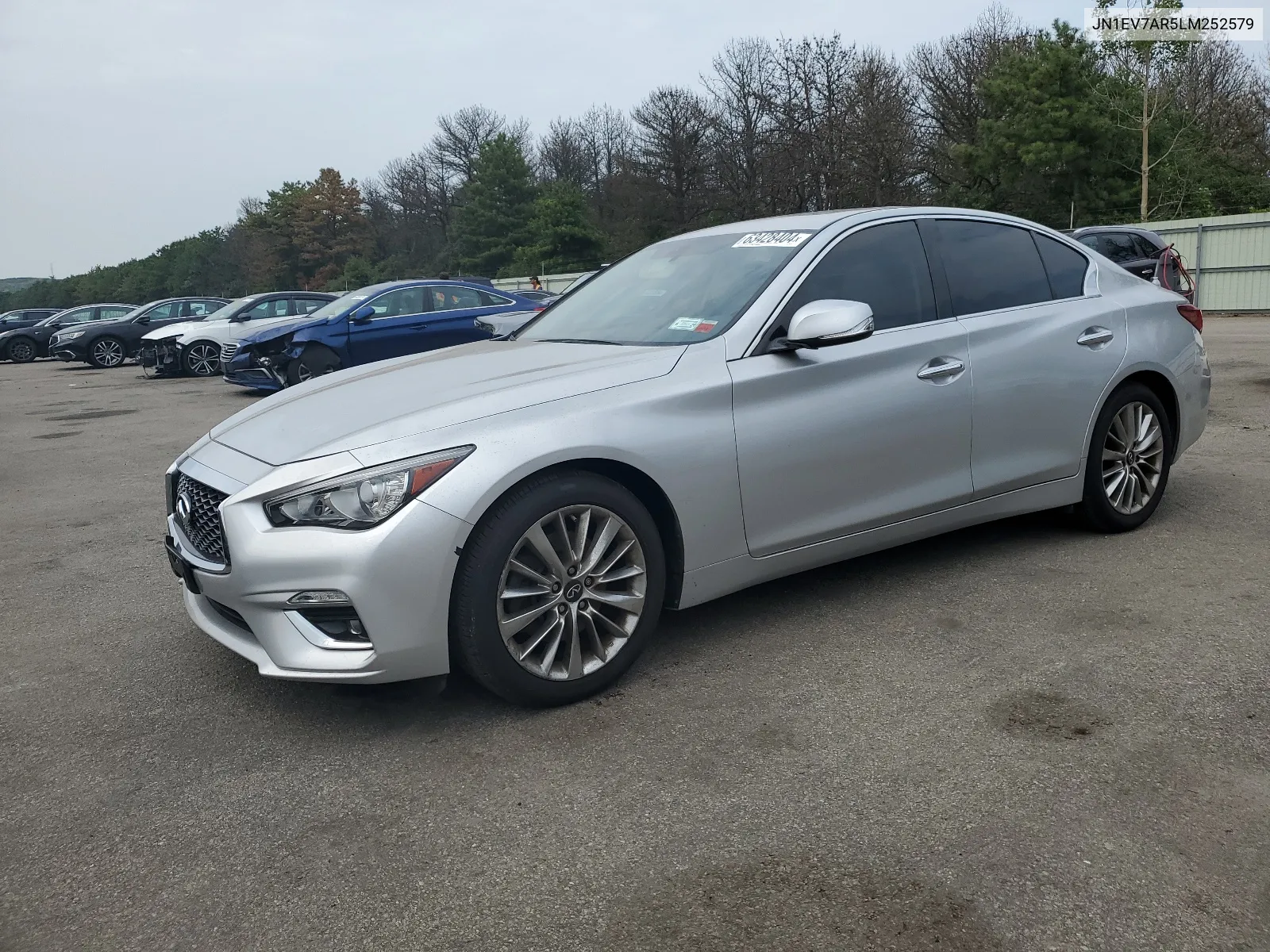 2020 Infiniti Q50 Pure VIN: JN1EV7AR5LM252579 Lot: 63428404