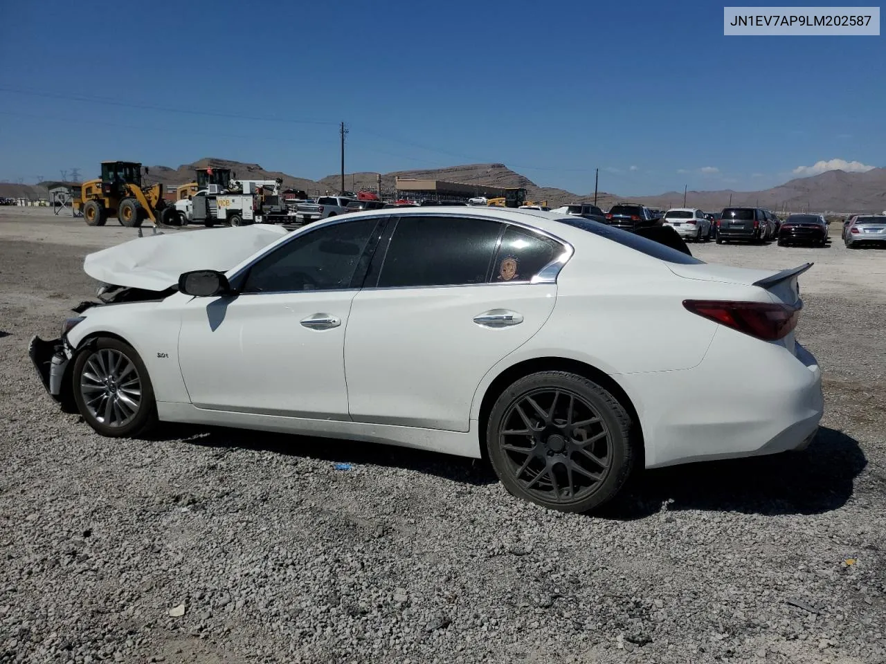 2020 Infiniti Q50 Pure VIN: JN1EV7AP9LM202587 Lot: 66025944