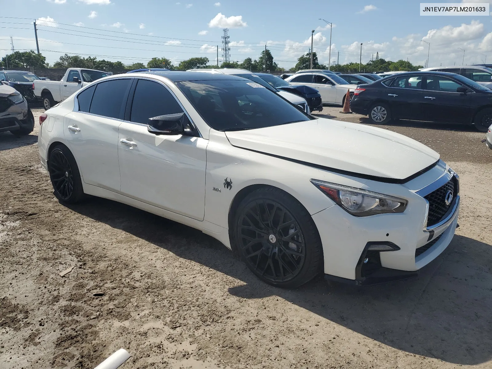 2020 Infiniti Q50 Pure VIN: JN1EV7AP7LM201633 Lot: 67259374