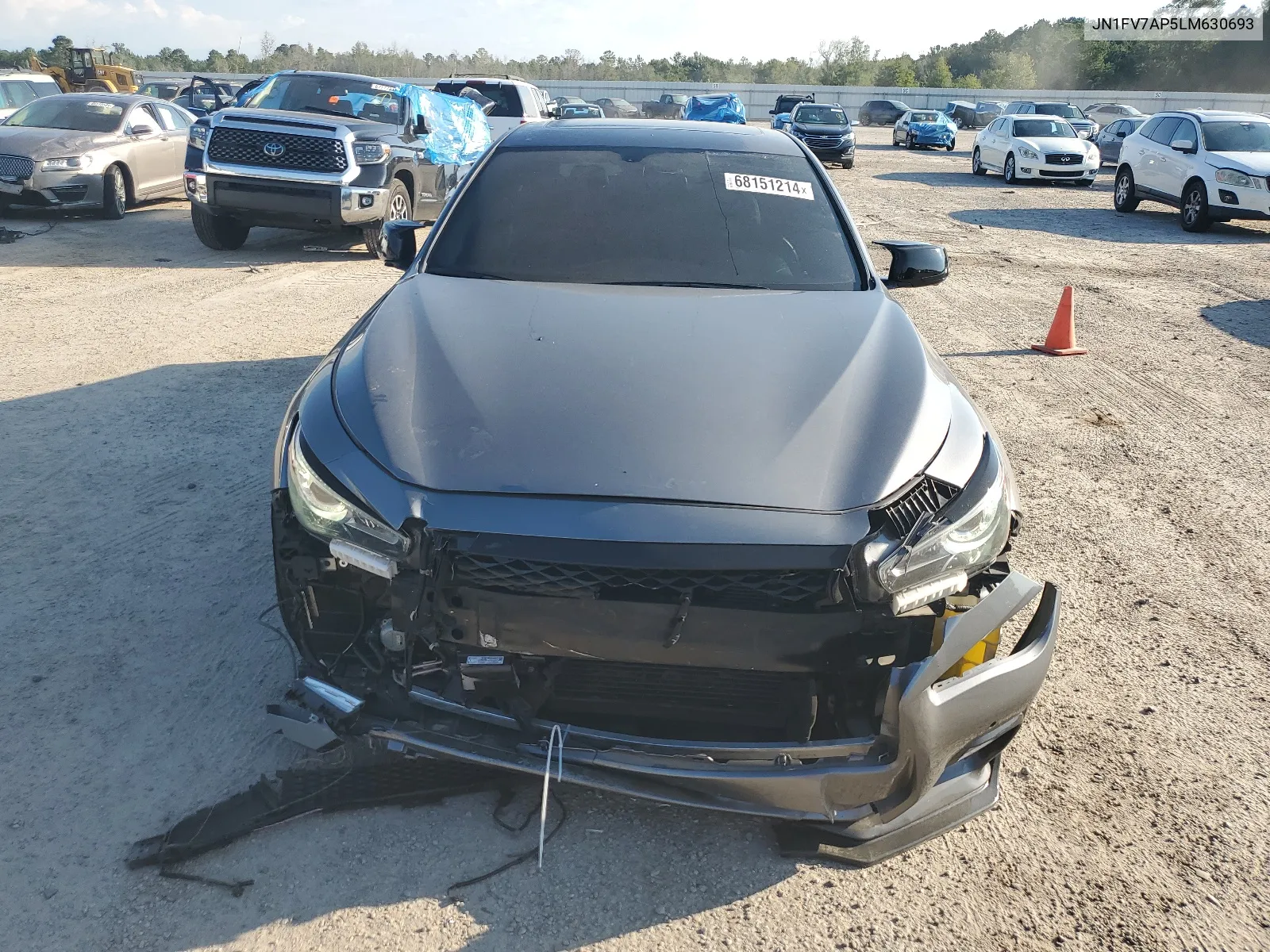 2020 Infiniti Q50 Red Sport 400 VIN: JN1FV7AP5LM630693 Lot: 68151214