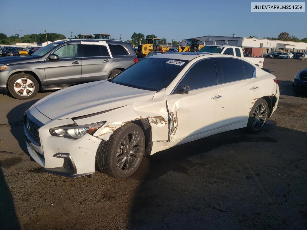 2020 Infiniti Q50 Pure VIN: JN1EV7AR9LM254559 Lot: 68731384