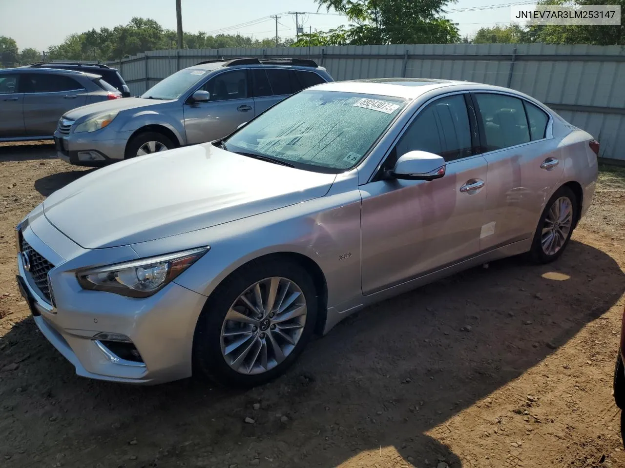 2020 Infiniti Q50 Pure VIN: JN1EV7AR3LM253147 Lot: 69243074