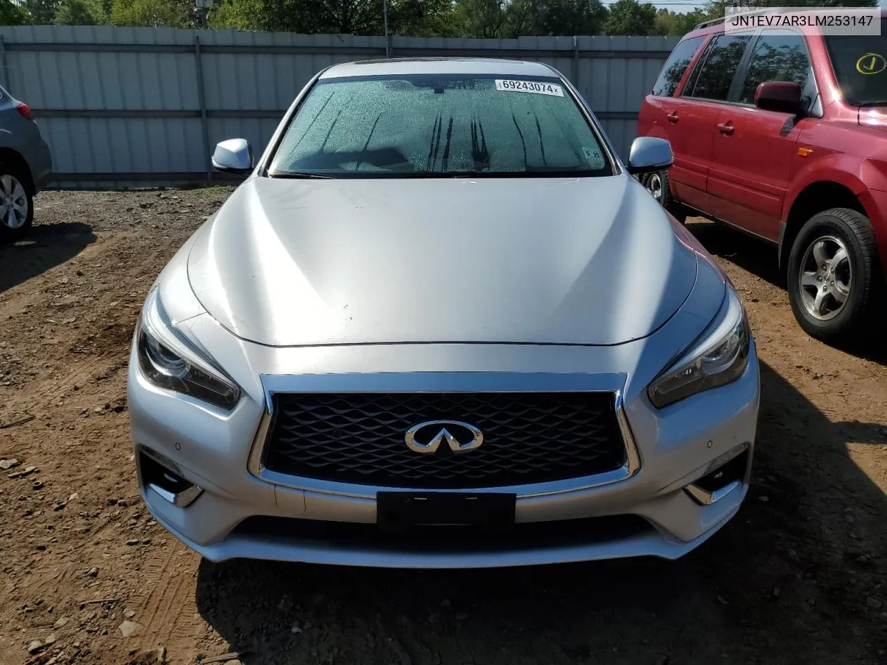 2020 Infiniti Q50 Pure VIN: JN1EV7AR3LM253147 Lot: 69243074