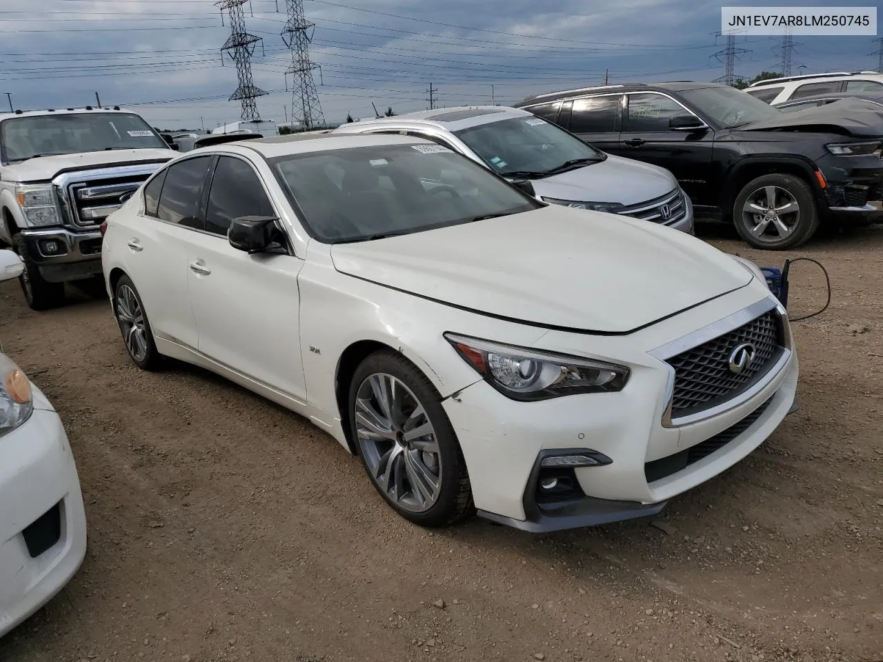 2020 Infiniti Q50 Pure VIN: JN1EV7AR8LM250745 Lot: 69667944