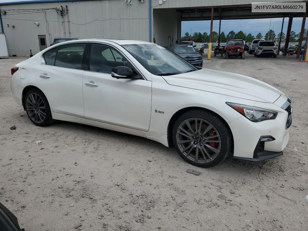 2020 Infiniti Q50 Red Sport 400 VIN: JN1FV7AR0LM660279 Lot: 71355294