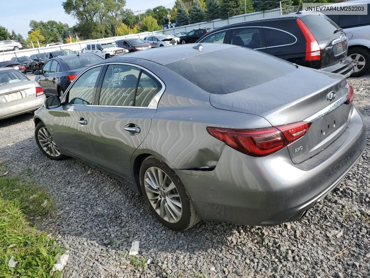 2020 Infiniti Q50 Pure VIN: JN1EV7AR4LM252203 Lot: 71558304