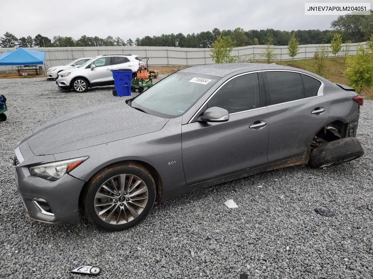 2020 Infiniti Q50 Pure VIN: JN1EV7AP0LM204051 Lot: 71569654