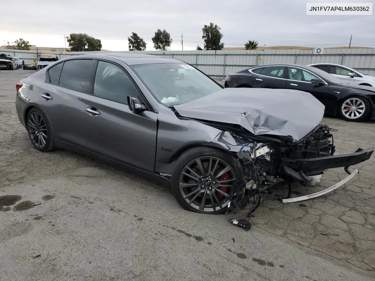 2020 Infiniti Q50 Red Sport 400 VIN: JN1FV7AP4LM630362 Lot: 71878604