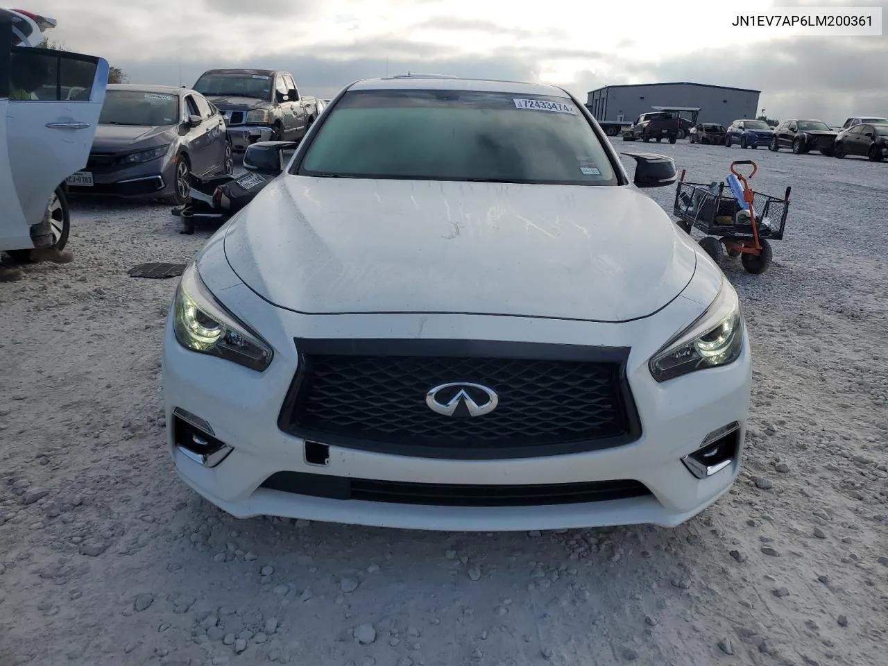 2020 Infiniti Q50 Pure VIN: JN1EV7AP6LM200361 Lot: 72433474