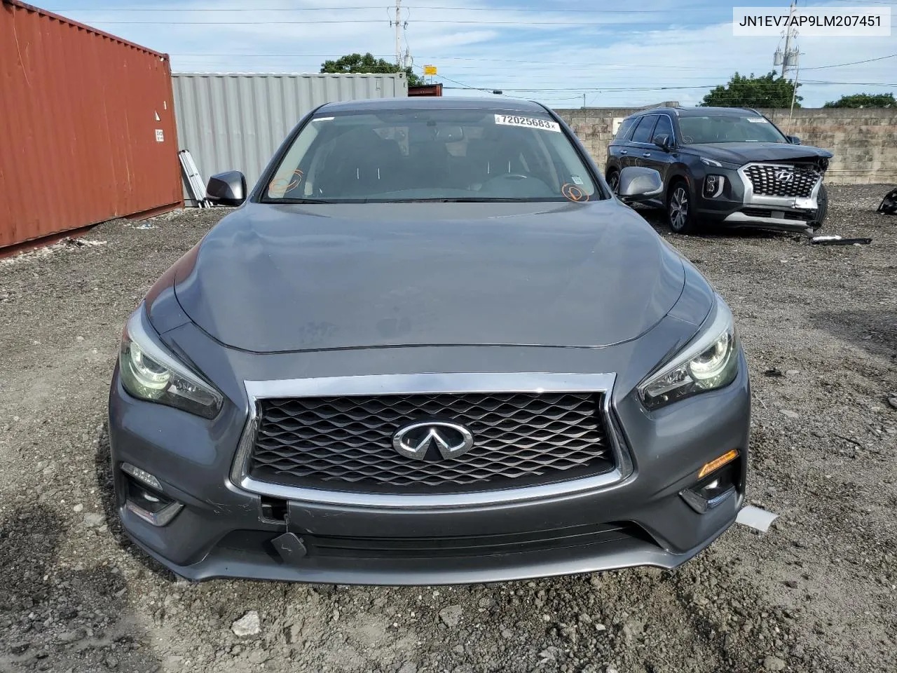 2020 Infiniti Q50 Pure VIN: JN1EV7AP9LM207451 Lot: 72540533