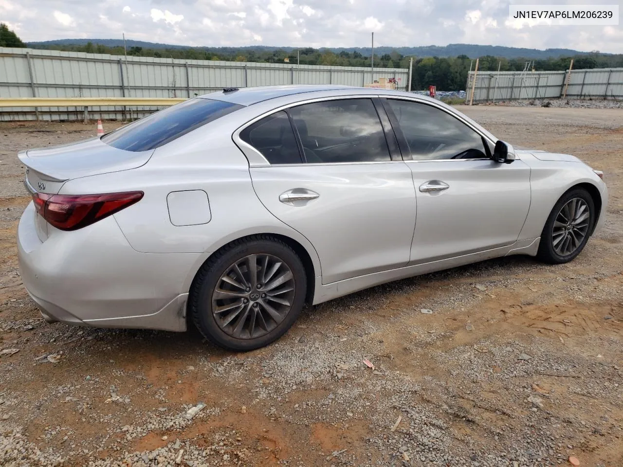 2020 Infiniti Q50 Pure VIN: JN1EV7AP6LM206239 Lot: 73359514