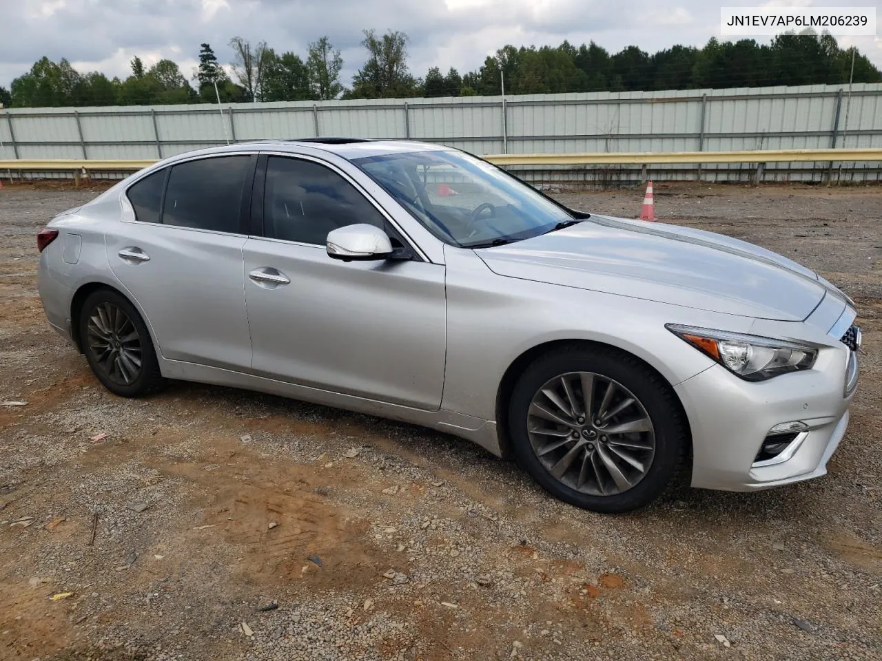 2020 Infiniti Q50 Pure VIN: JN1EV7AP6LM206239 Lot: 73359514