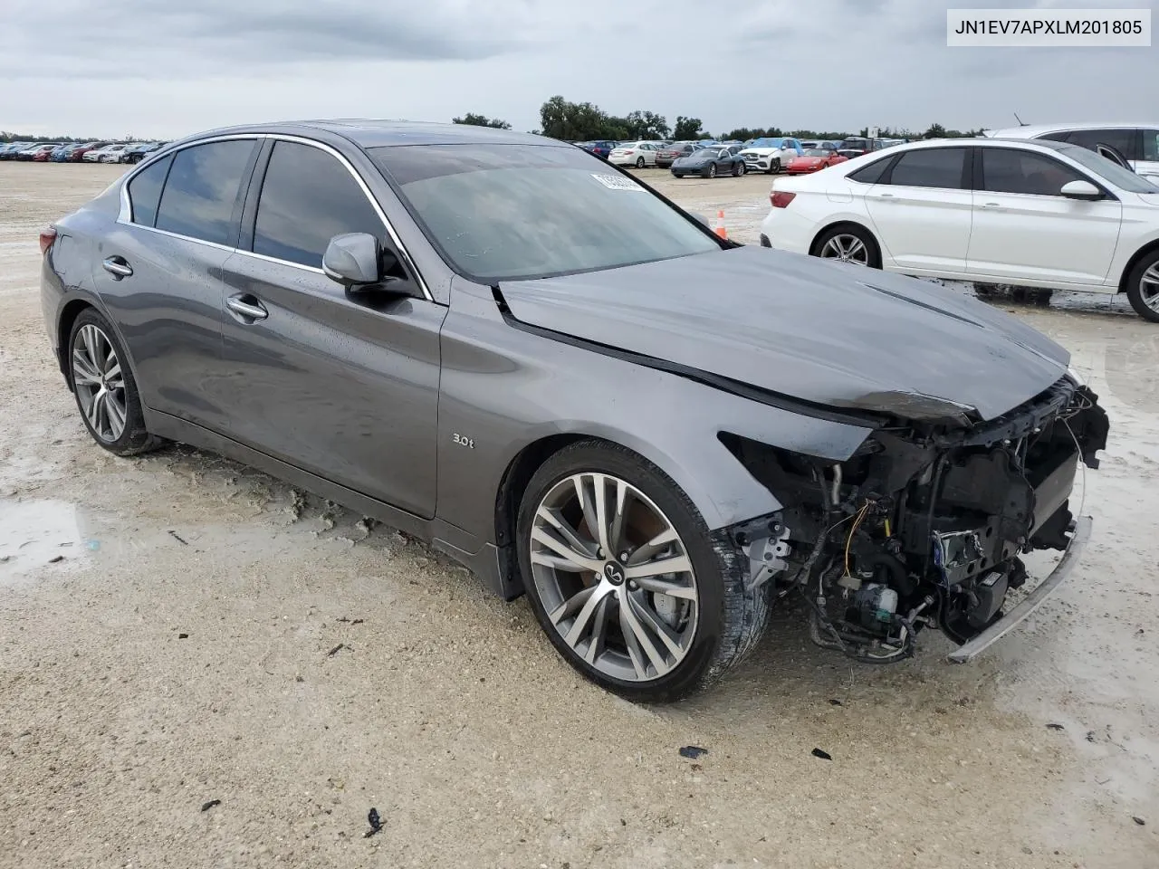 2020 Infiniti Q50 Pure VIN: JN1EV7APXLM201805 Lot: 73526744