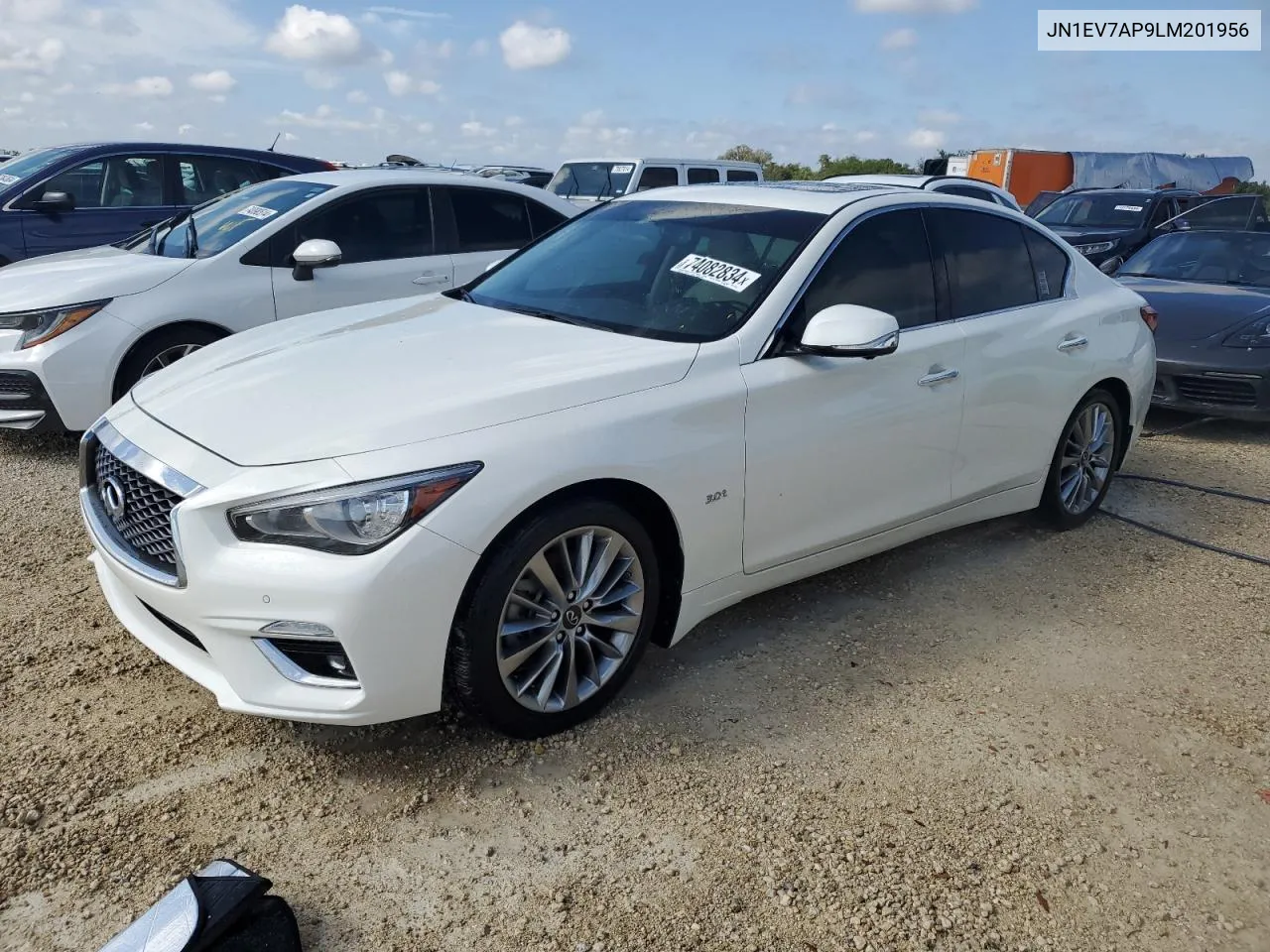 2020 Infiniti Q50 Pure VIN: JN1EV7AP9LM201956 Lot: 74082834