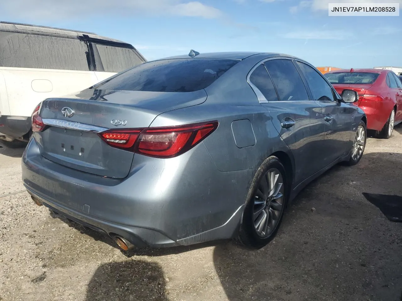 2020 Infiniti Q50 Pure VIN: JN1EV7AP1LM208528 Lot: 74817114