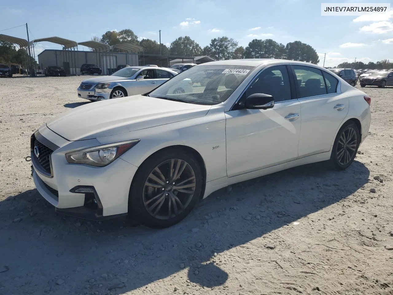 2020 Infiniti Q50 Pure VIN: JN1EV7AR7LM254897 Lot: 75274424