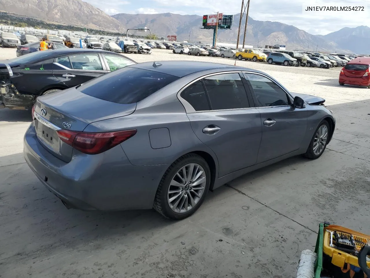 2020 Infiniti Q50 Pure VIN: JN1EV7AR0LM254272 Lot: 75409134