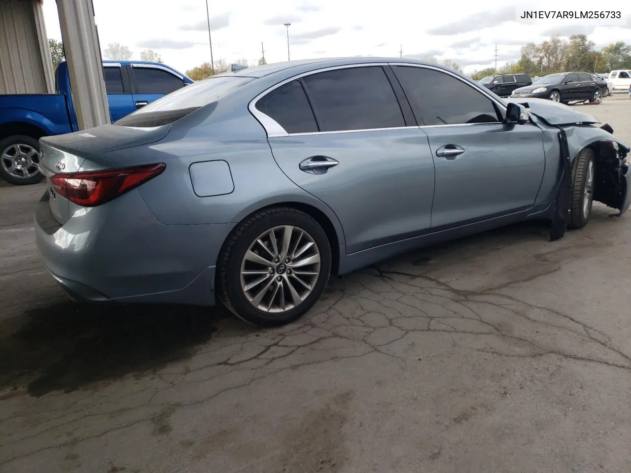 2020 Infiniti Q50 Pure VIN: JN1EV7AR9LM256733 Lot: 75599694