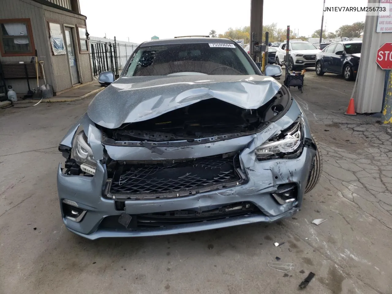 2020 Infiniti Q50 Pure VIN: JN1EV7AR9LM256733 Lot: 75599694