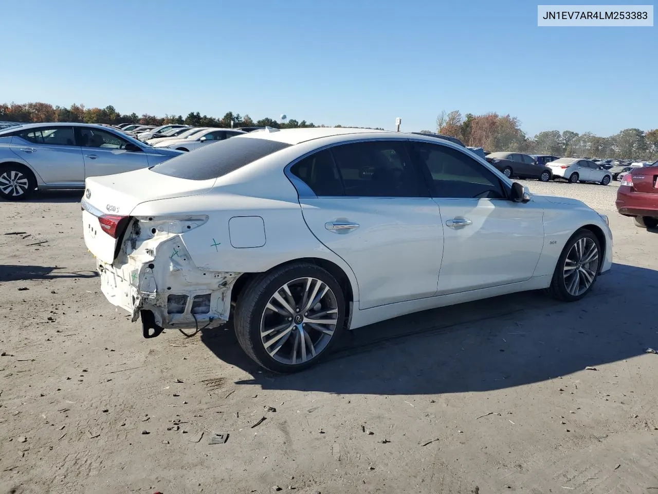 2020 Infiniti Q50 Pure VIN: JN1EV7AR4LM253383 Lot: 76239144