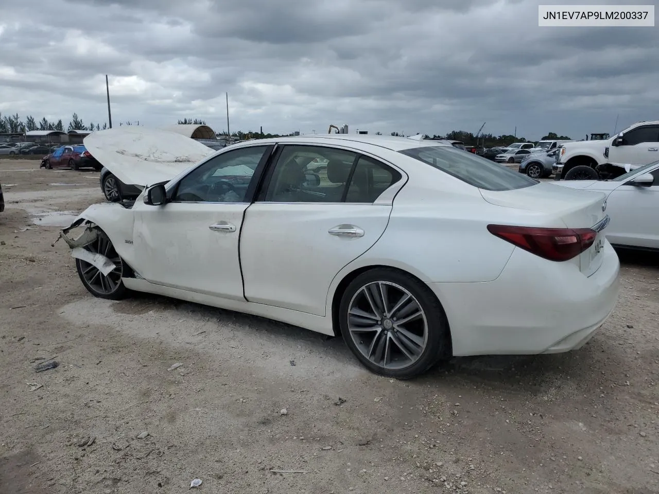 JN1EV7AP9LM200337 2020 Infiniti Q50 Pure