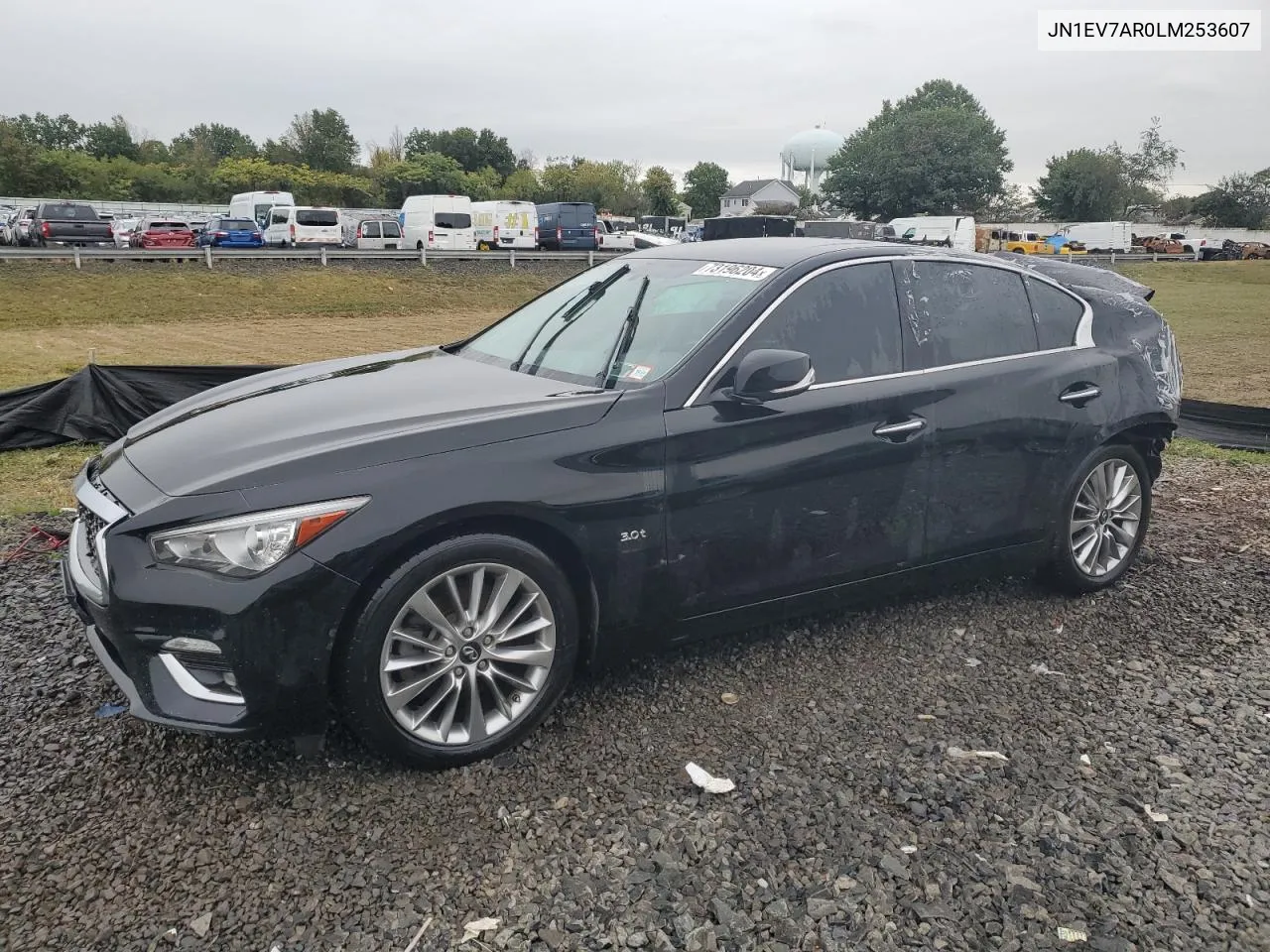 2020 Infiniti Q50 Pure VIN: JN1EV7AR0LM253607 Lot: 77523644