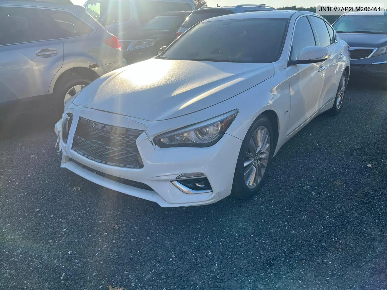 2020 Infiniti Q50 Pure VIN: JN1EV7AP2LM206464 Lot: 77537864