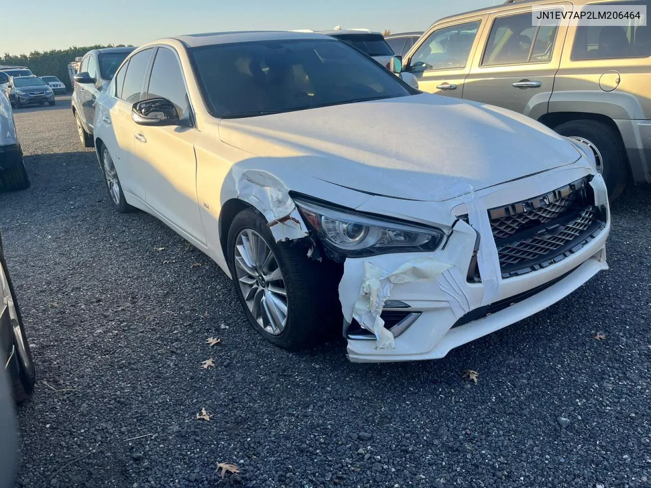 2020 Infiniti Q50 Pure VIN: JN1EV7AP2LM206464 Lot: 77537864