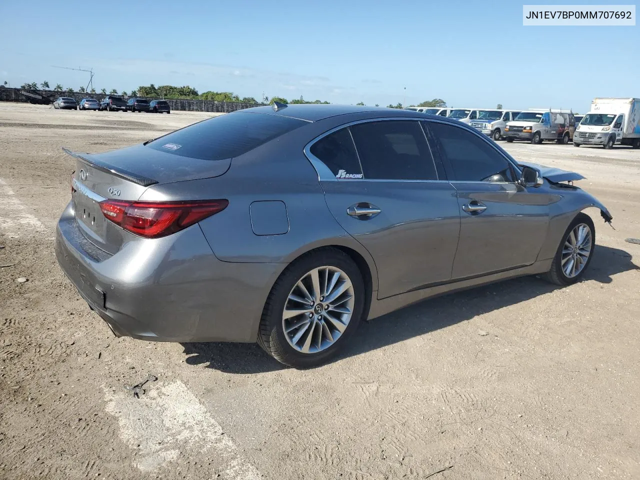 JN1EV7BP0MM707692 2021 Infiniti Q50 Luxe