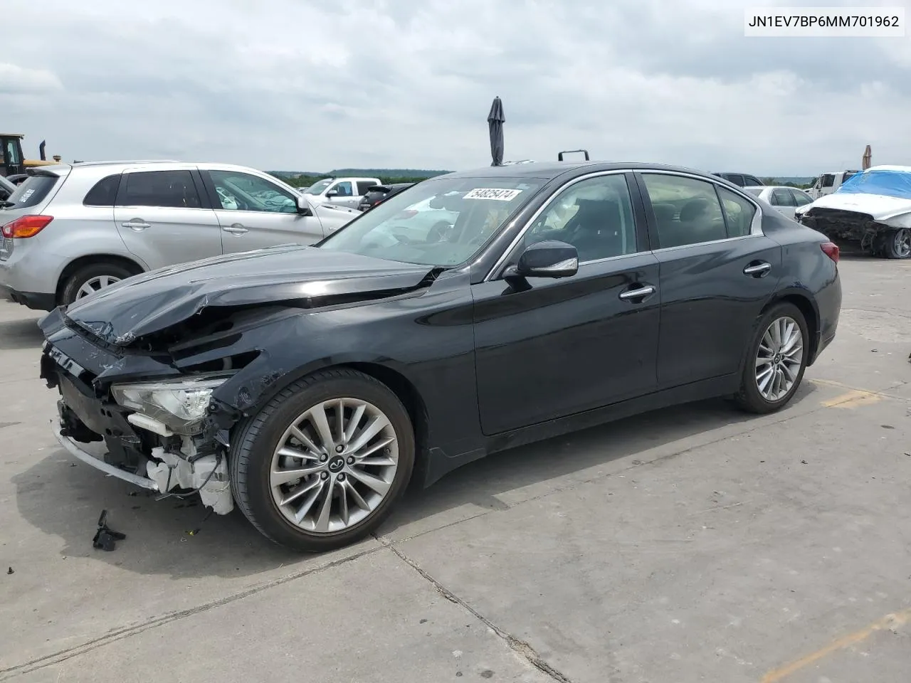 2021 Infiniti Q50 Luxe VIN: JN1EV7BP6MM701962 Lot: 54825474