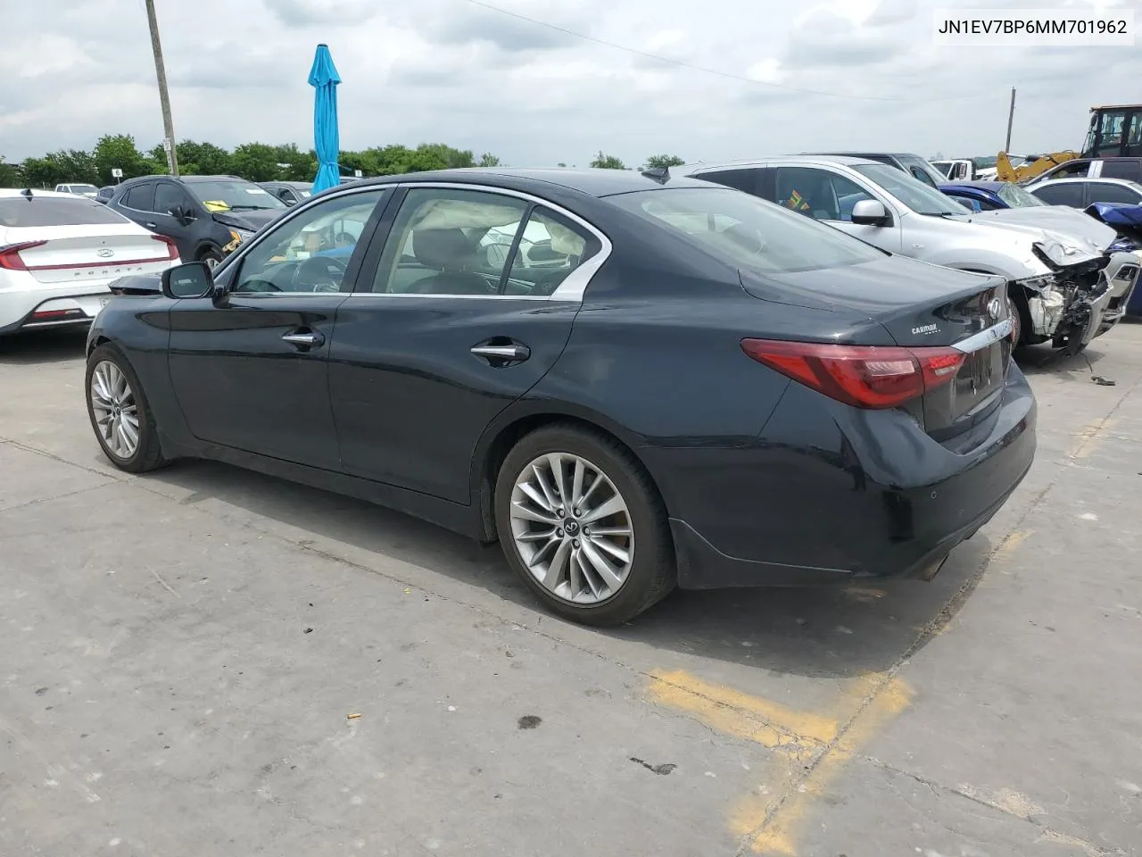 2021 Infiniti Q50 Luxe VIN: JN1EV7BP6MM701962 Lot: 54825474