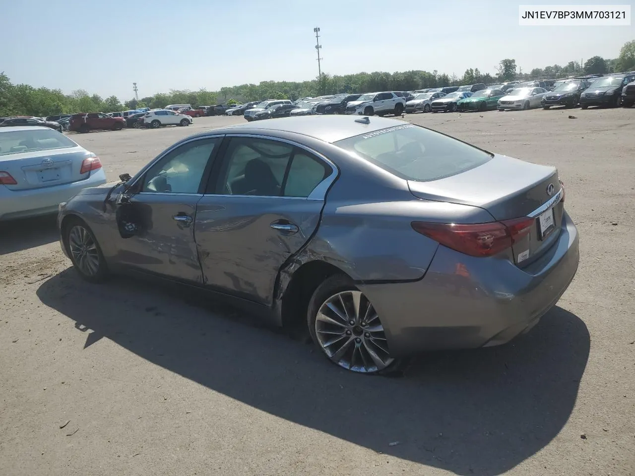 2021 Infiniti Q50 Luxe VIN: JN1EV7BP3MM703121 Lot: 55837404