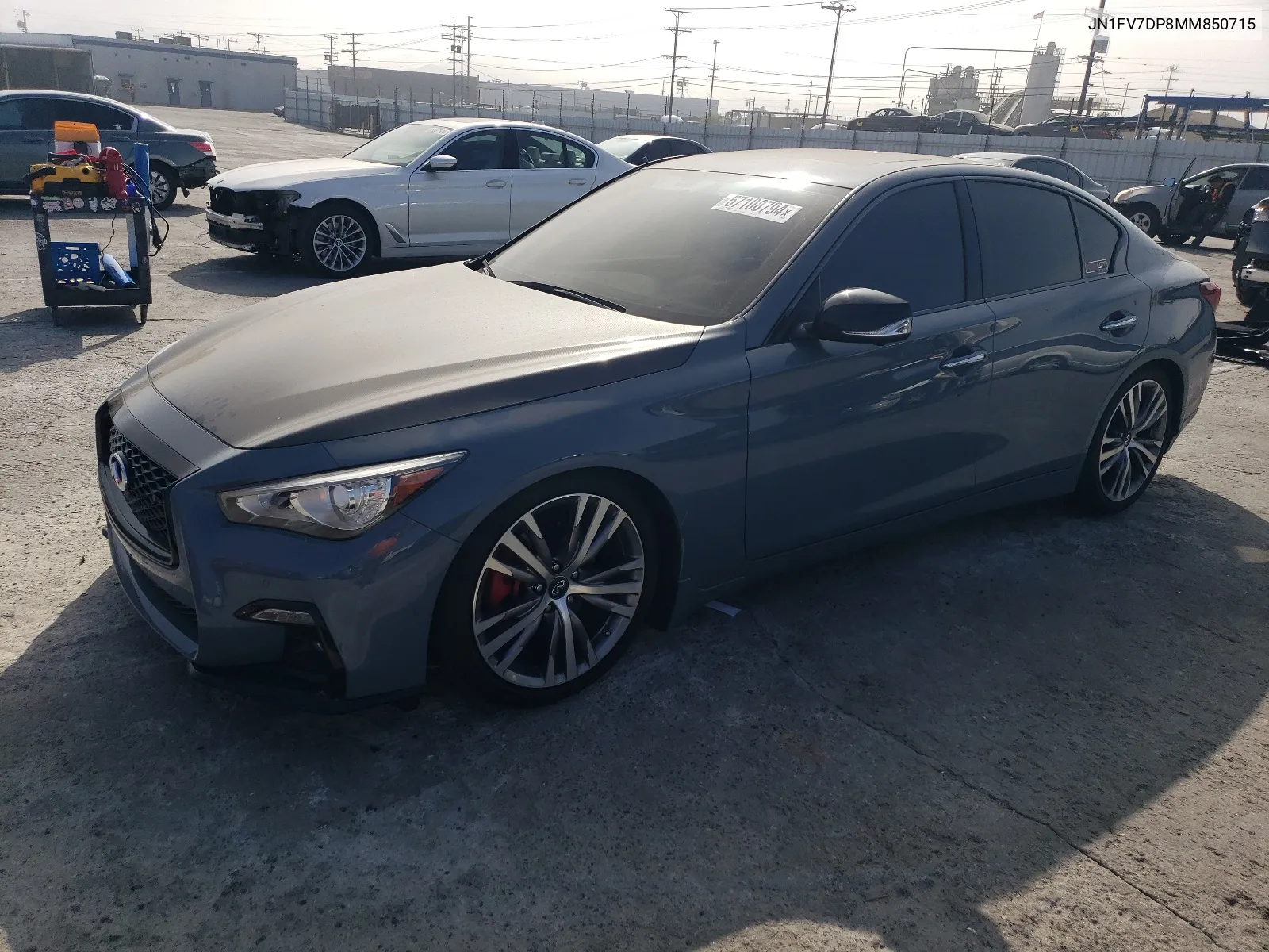 JN1FV7DP8MM850715 2021 Infiniti Q50 Red Sport 400