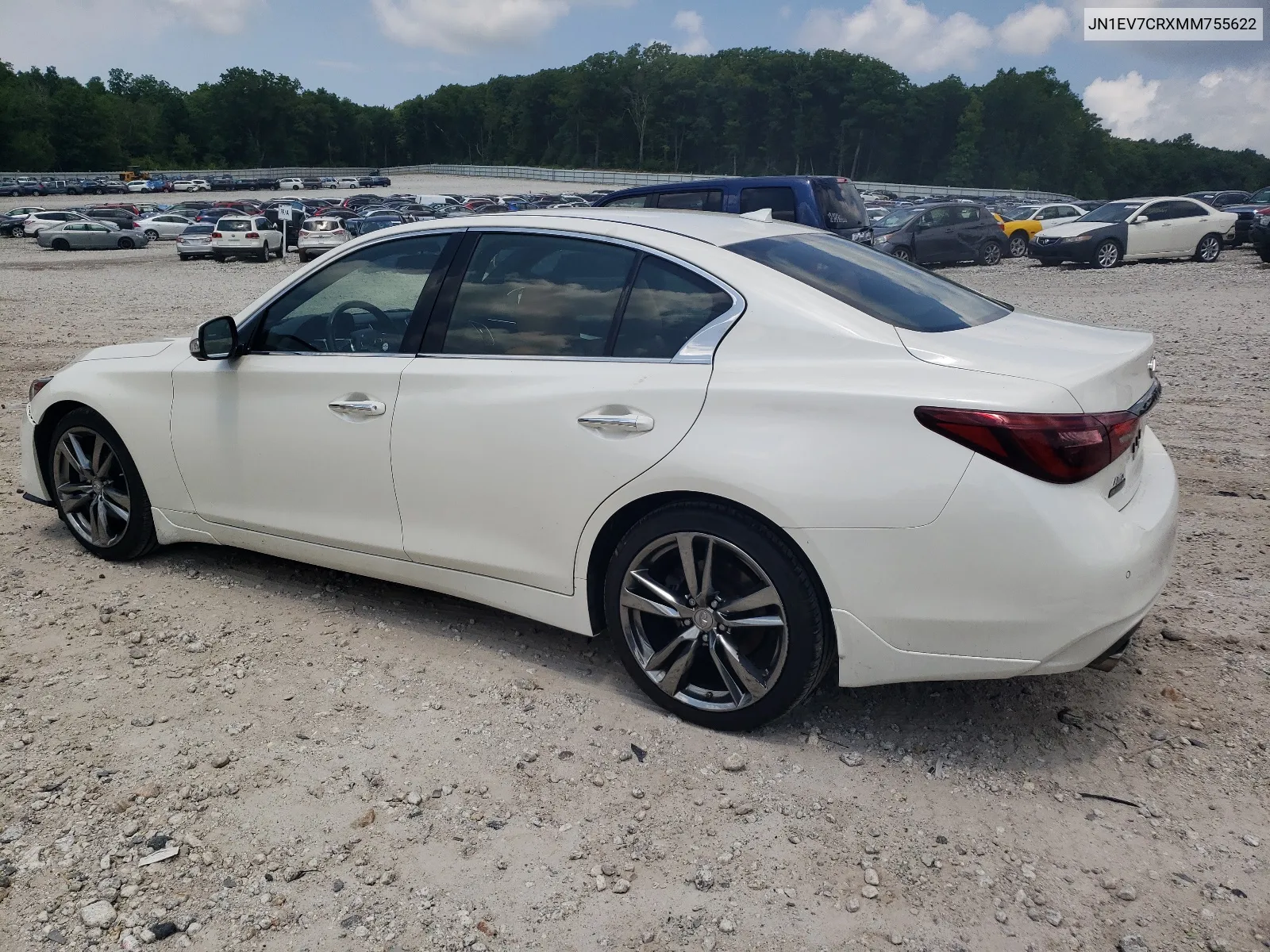 2021 Infiniti Q50 Sensory VIN: JN1EV7CRXMM755622 Lot: 59376944