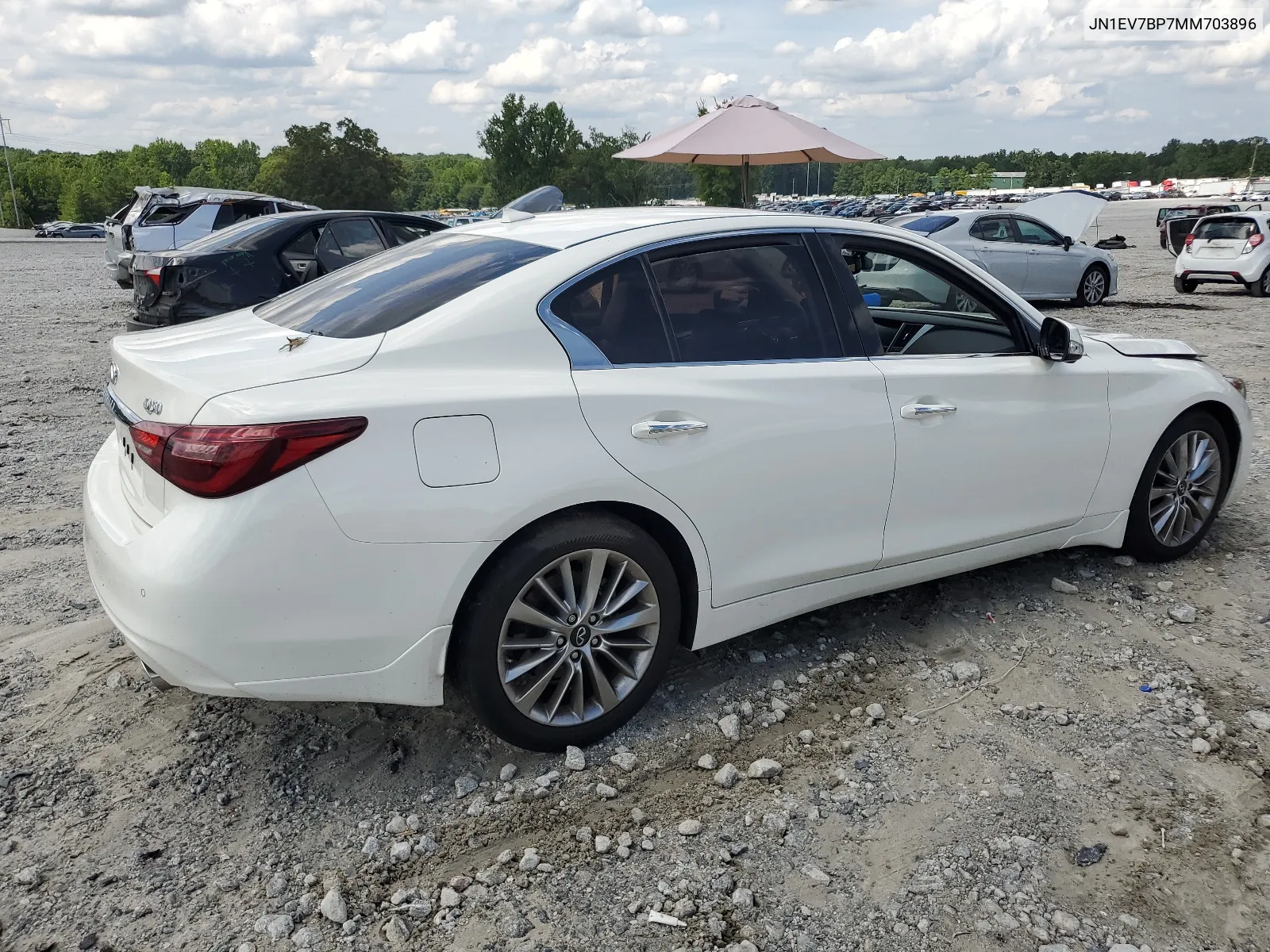 2021 Infiniti Q50 Luxe VIN: JN1EV7BP7MM703896 Lot: 59729224