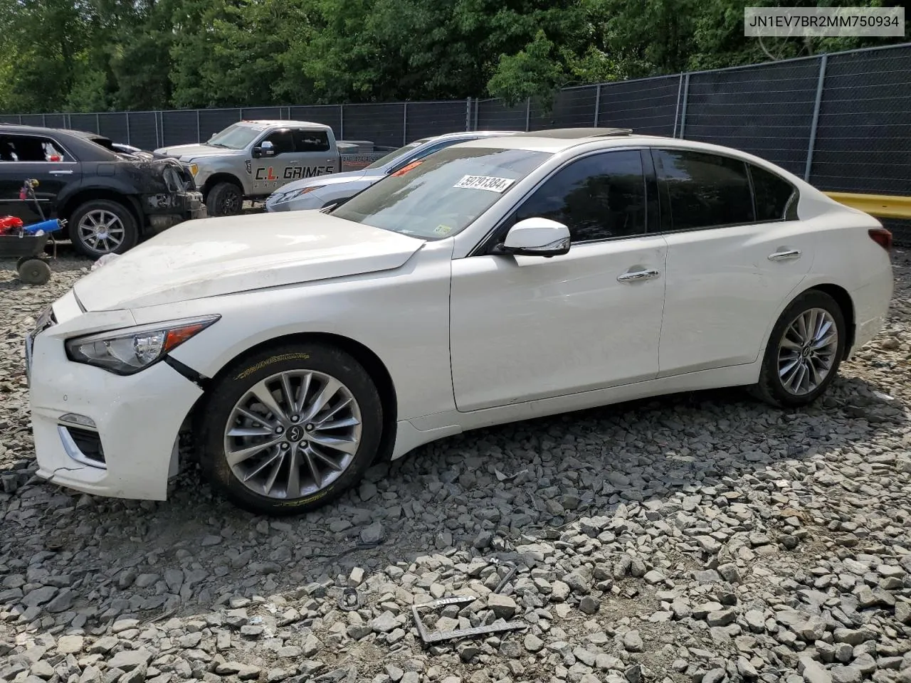 JN1EV7BR2MM750934 2021 Infiniti Q50 Luxe