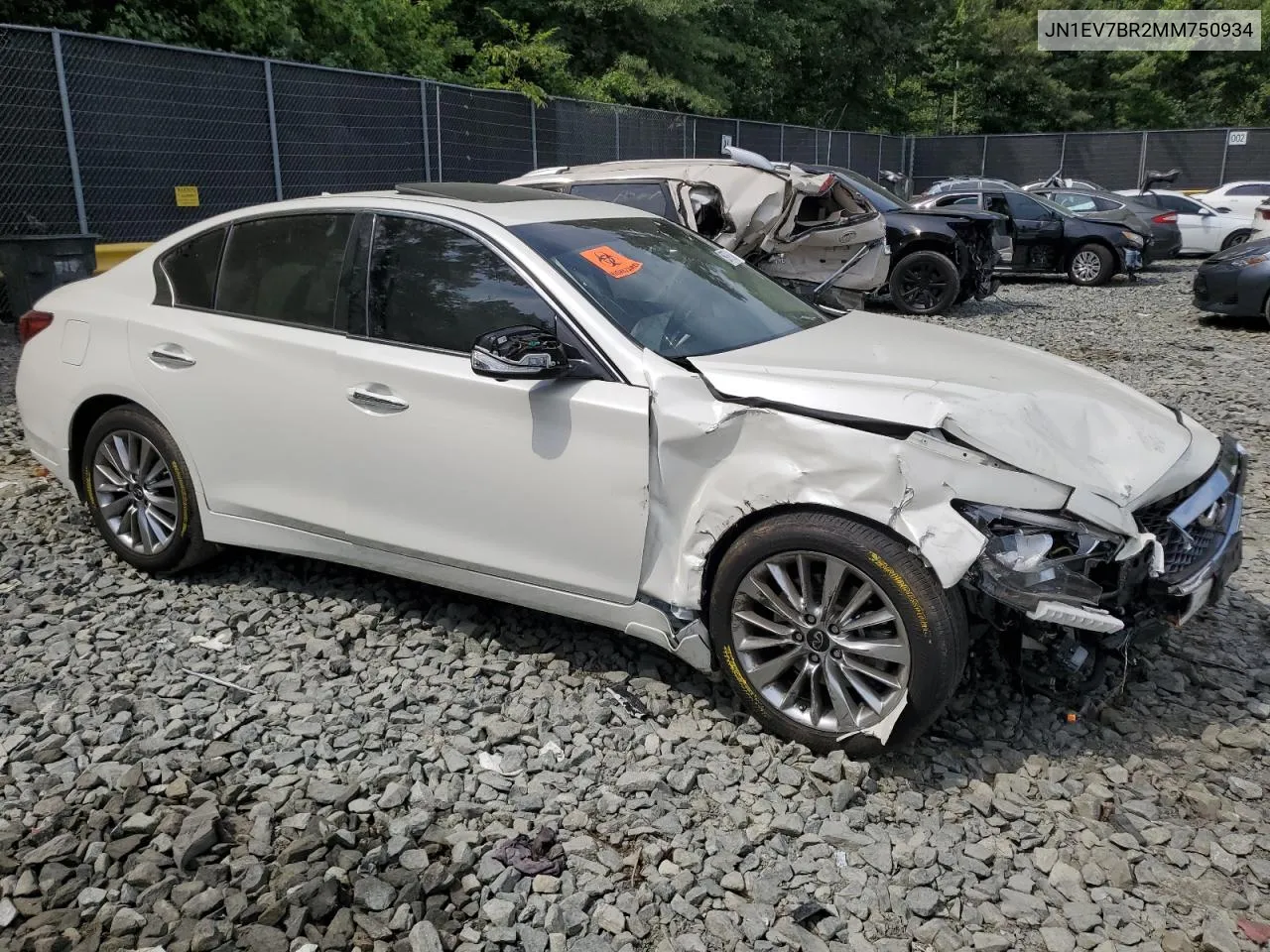 JN1EV7BR2MM750934 2021 Infiniti Q50 Luxe