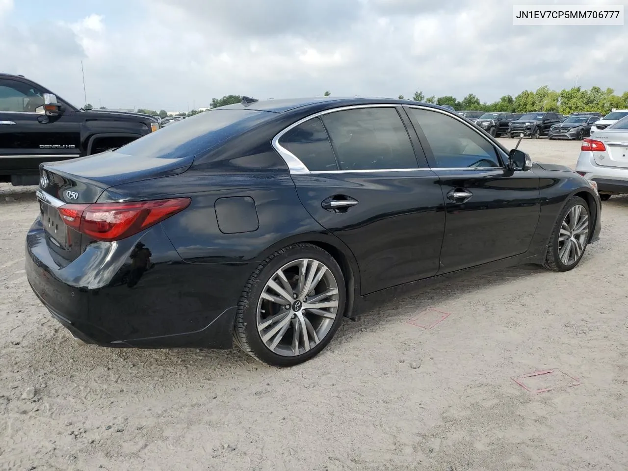 2021 Infiniti Q50 Sensory VIN: JN1EV7CP5MM706777 Lot: 61275714