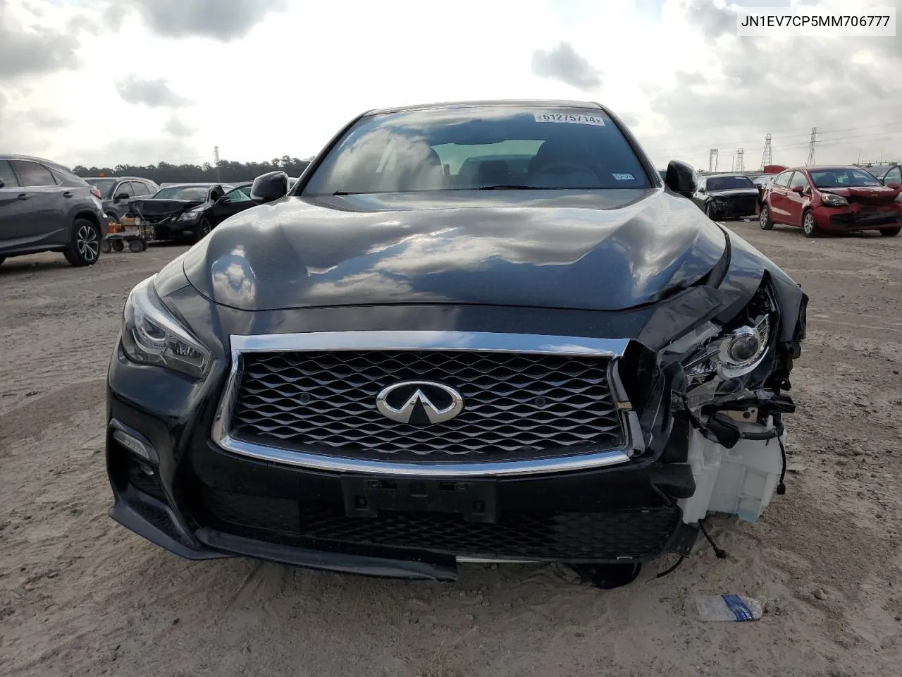 2021 Infiniti Q50 Sensory VIN: JN1EV7CP5MM706777 Lot: 61275714